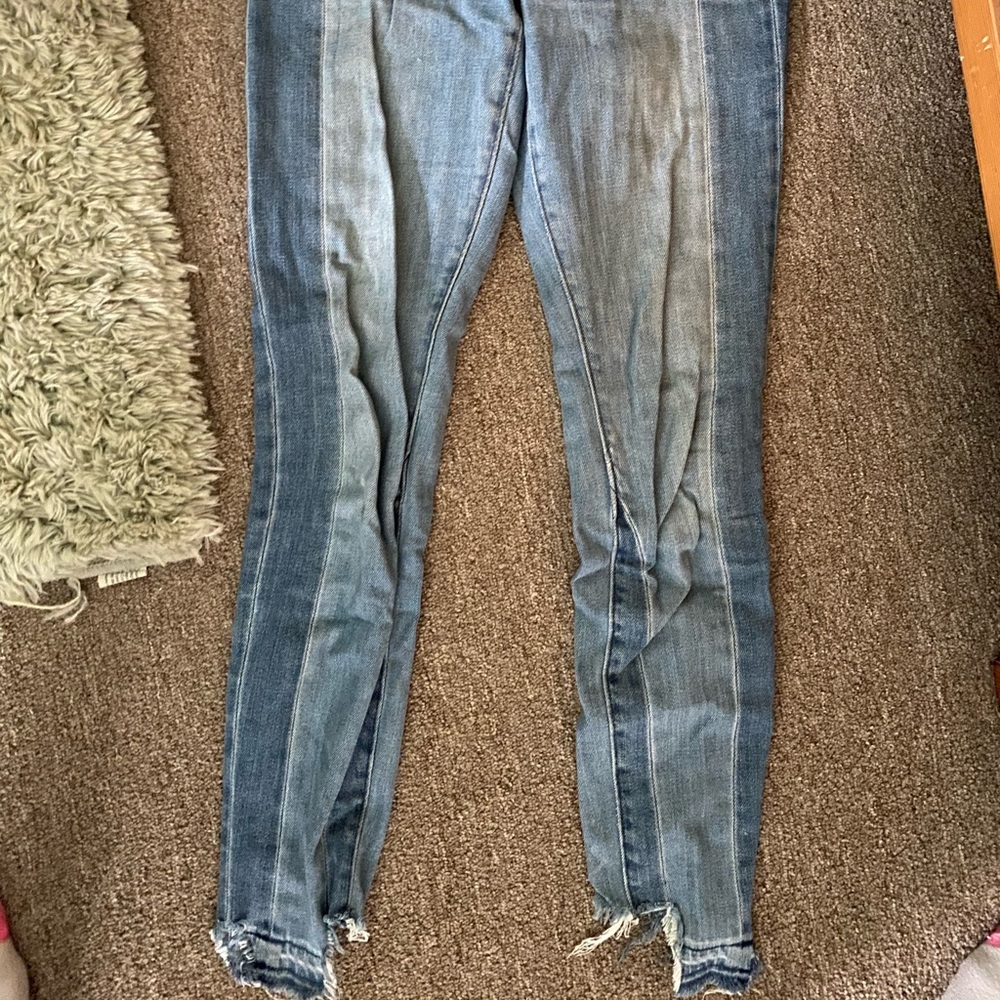 Stylish two tone jeans